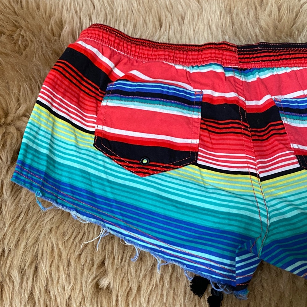 Roxy Multicolor Striped Shorts, Euc, Size Small - image 8